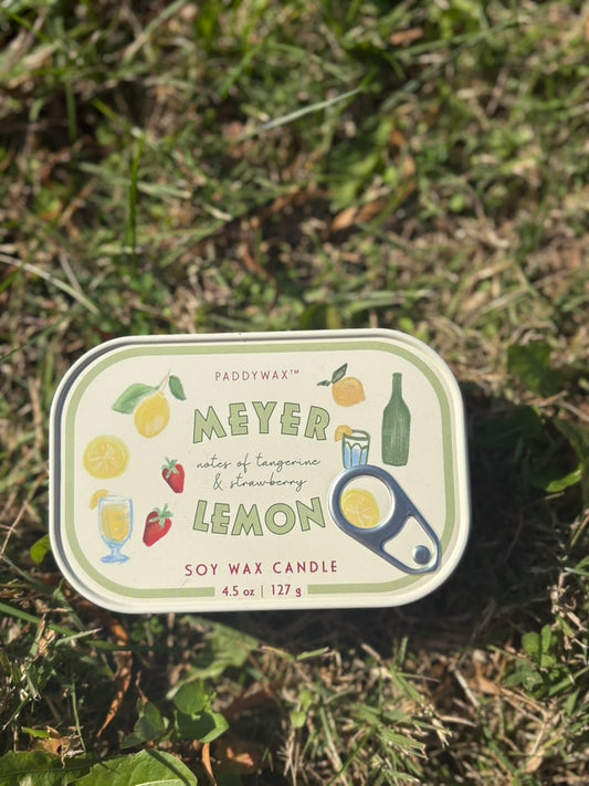 Meyer Lemon Bistro Tin Candle
