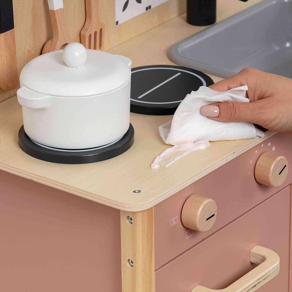 Wooden Play Kitchen Set