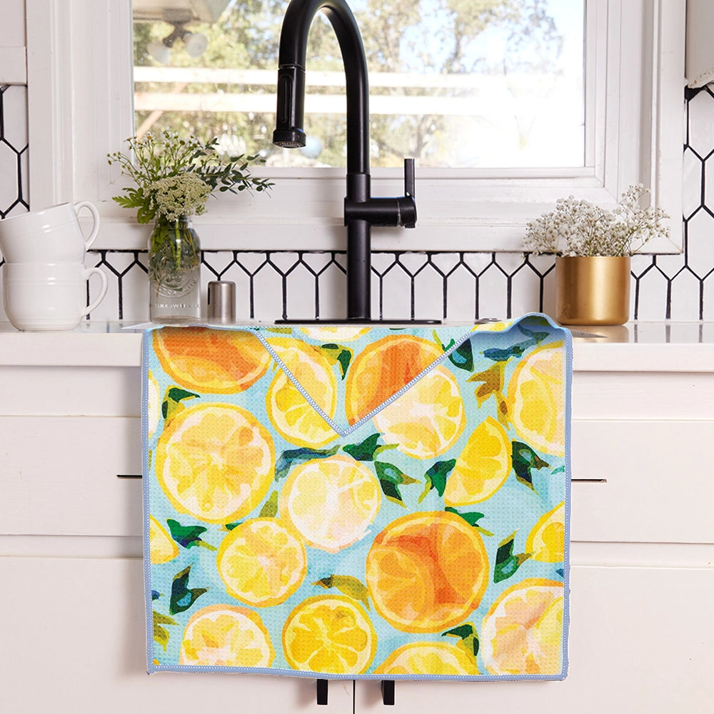 Lemon Slices Eco Kitchen Tea Towel