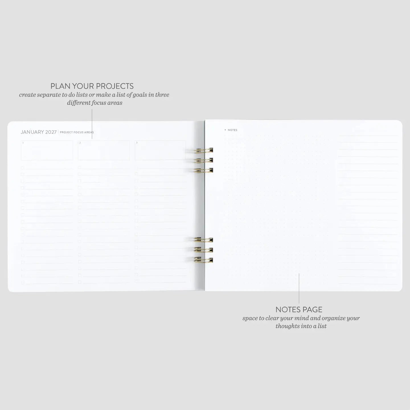 Lilac Pocket Planner 2027 | Weekly & Monthly Spiral Planner