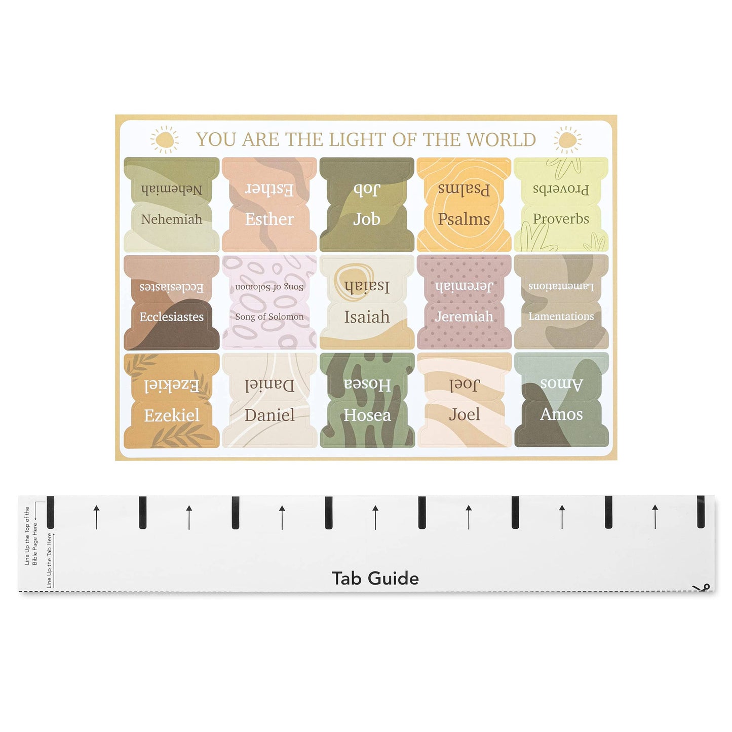 Laminated Bible Tabs