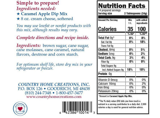 Caramel Apple Dip Mix