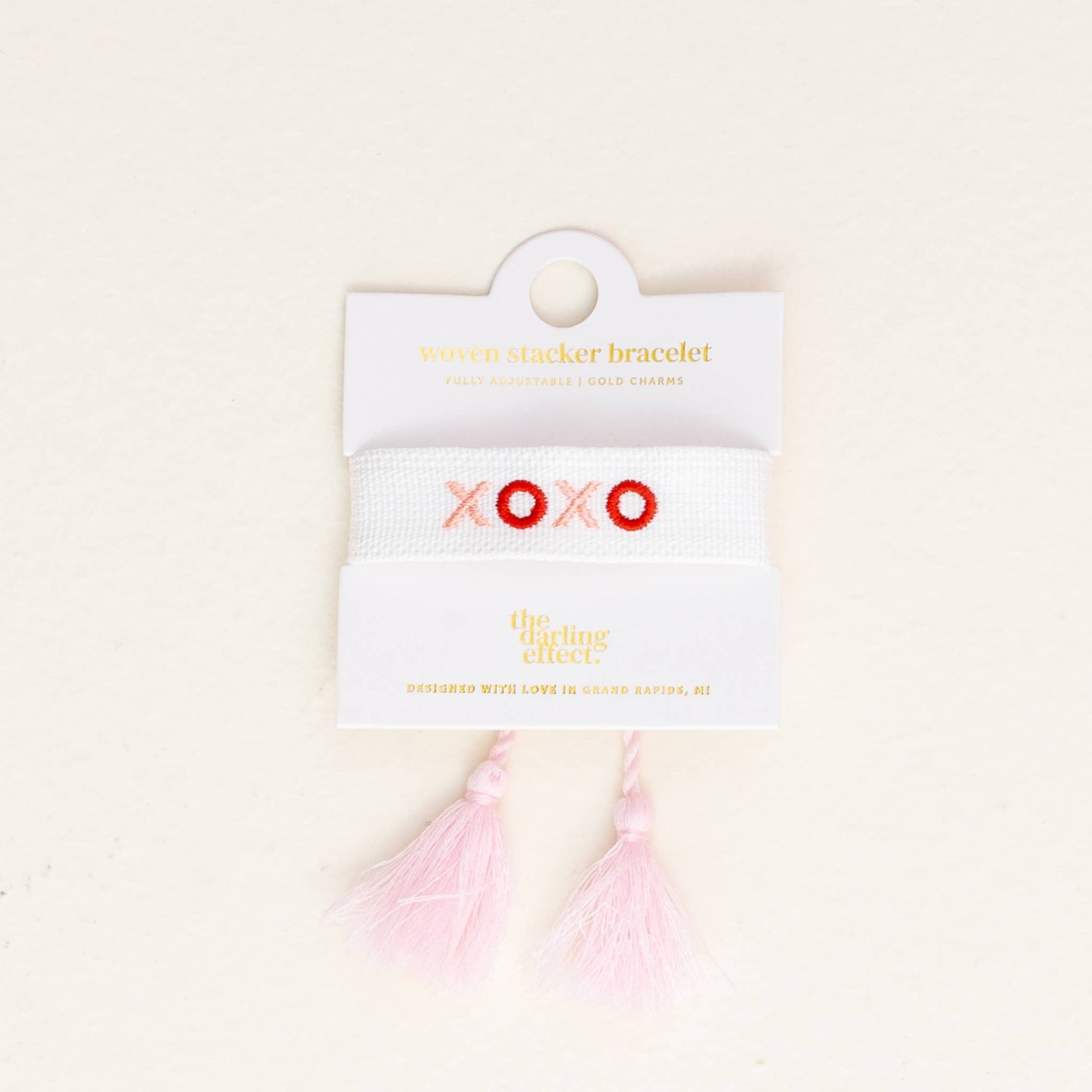 Woven Word Bracelet - XOXO