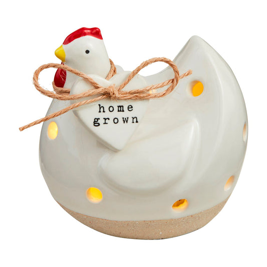 Mud Pie Hand-Painted Ceramic LED Light-Up Sitters