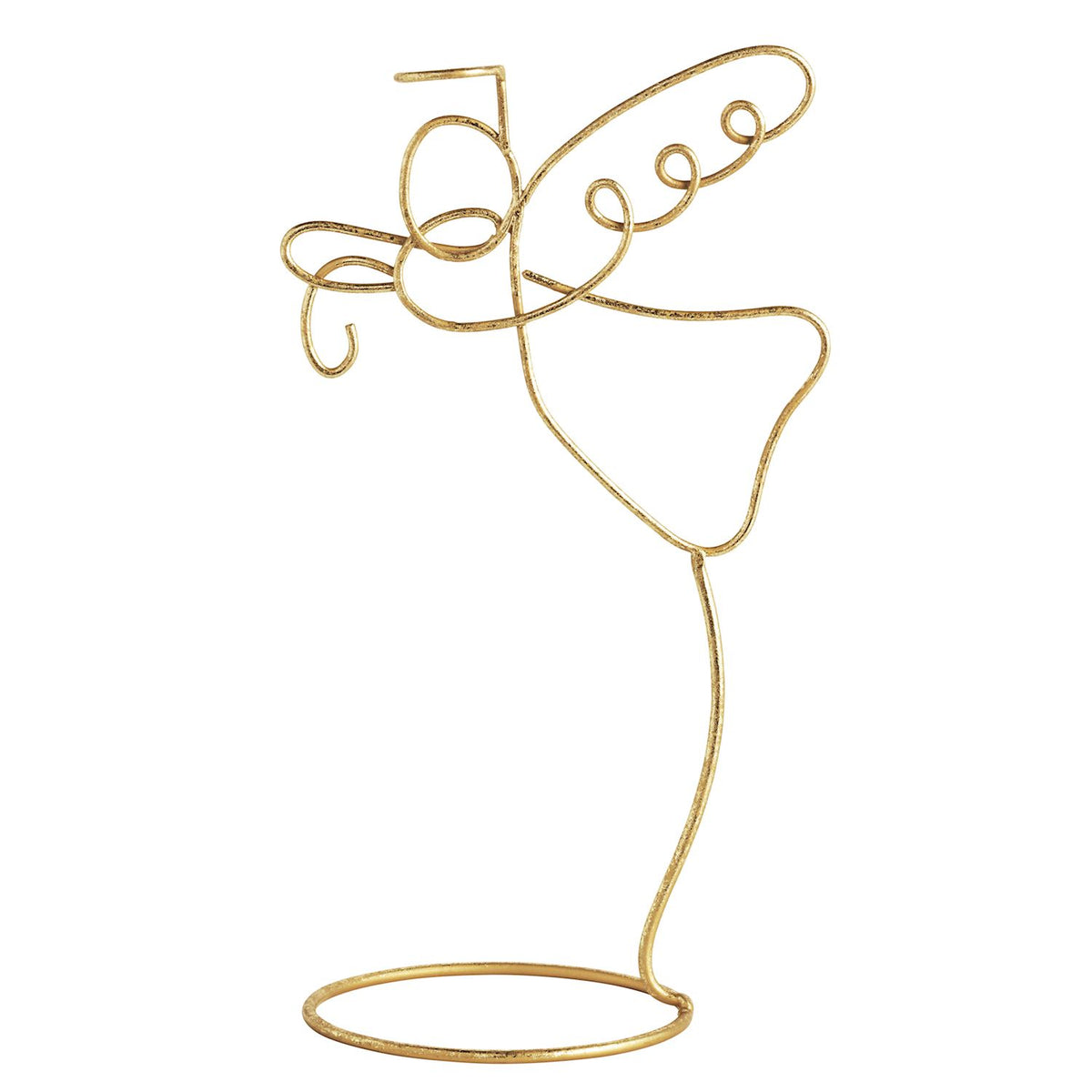 Mud Pie gold metal angel Christmas ornament display stand

