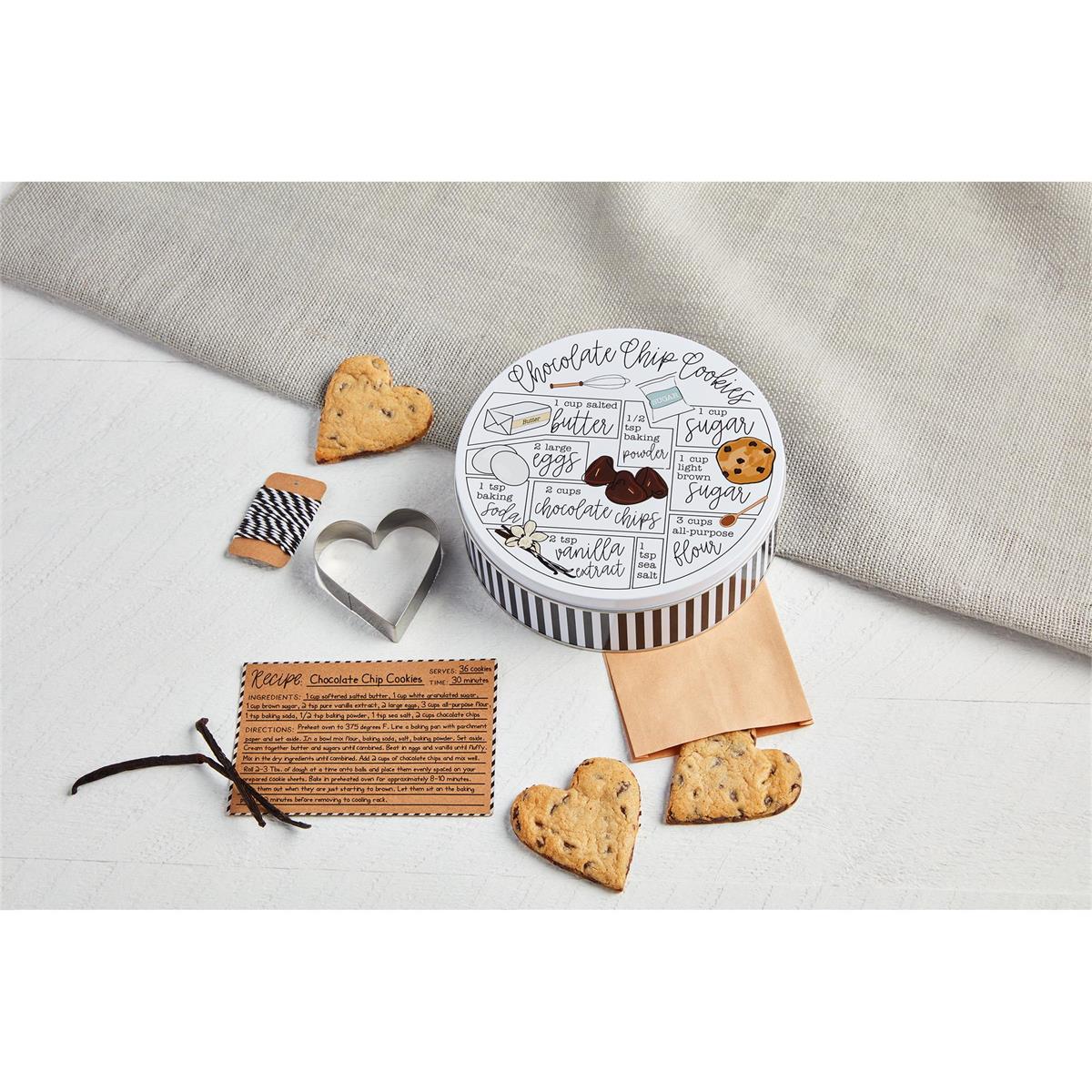 Chocolate Chip Cookie Recipe Tin Set