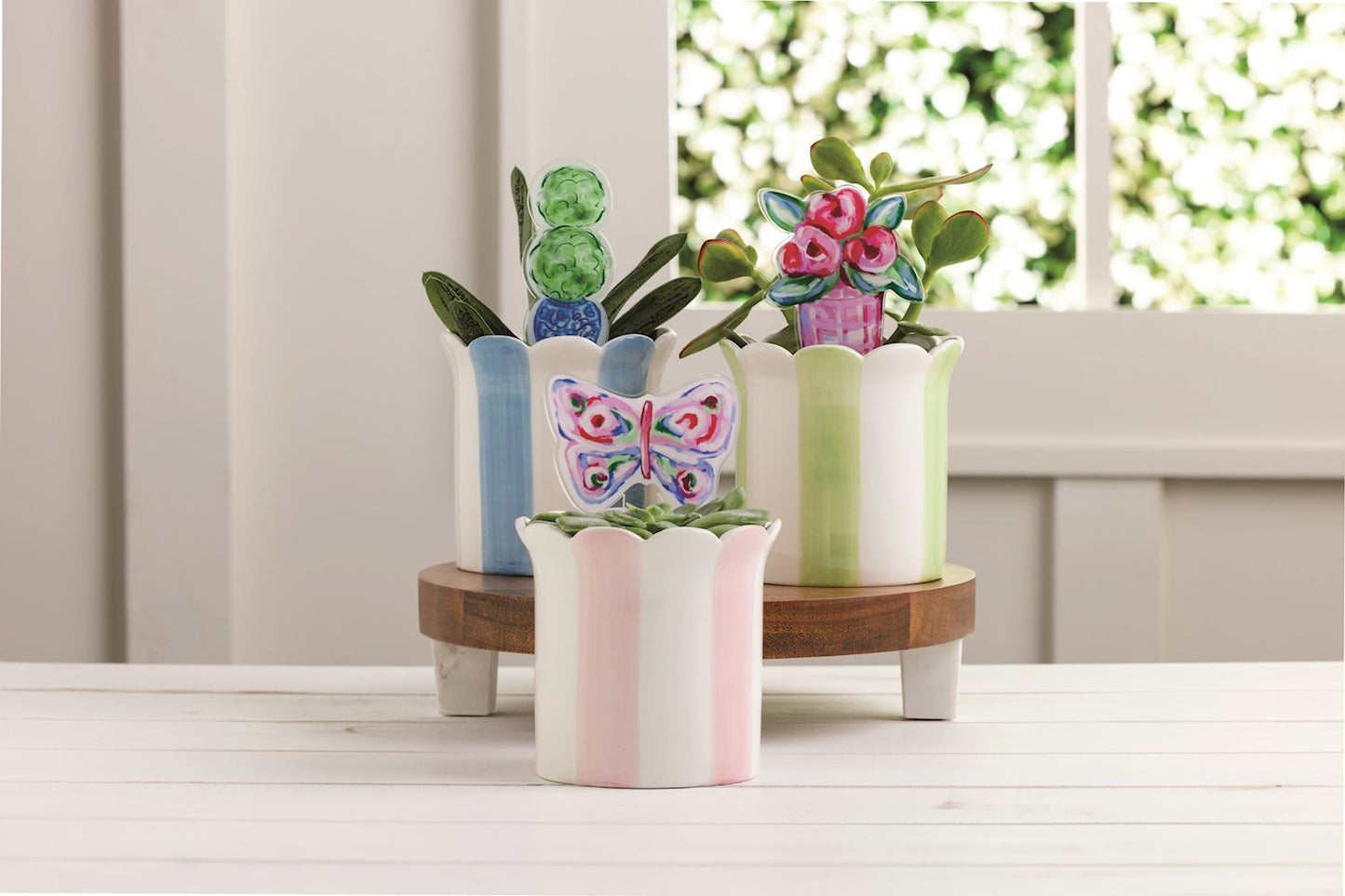 Bloom Scallop Planter Set