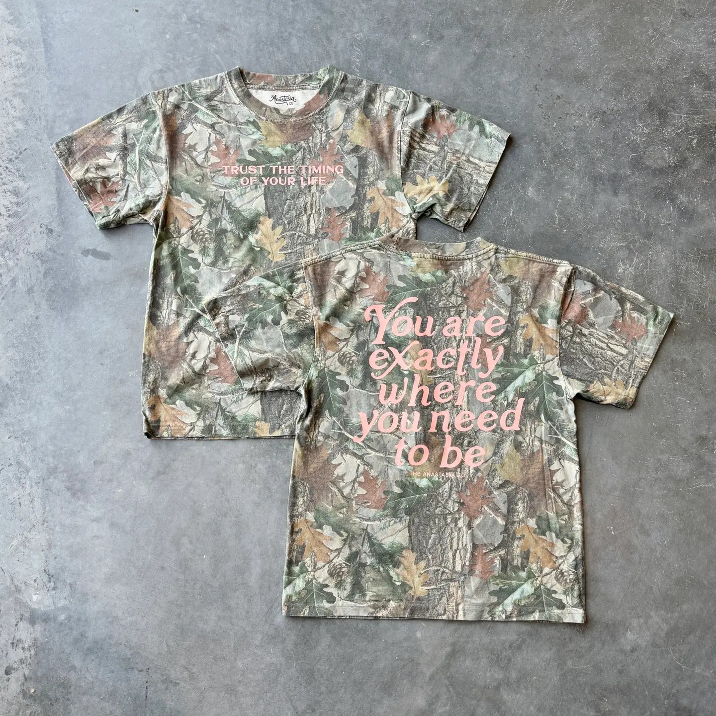 Exactly Where You Need to Be Comfort Colors® Camo Graphic Tee