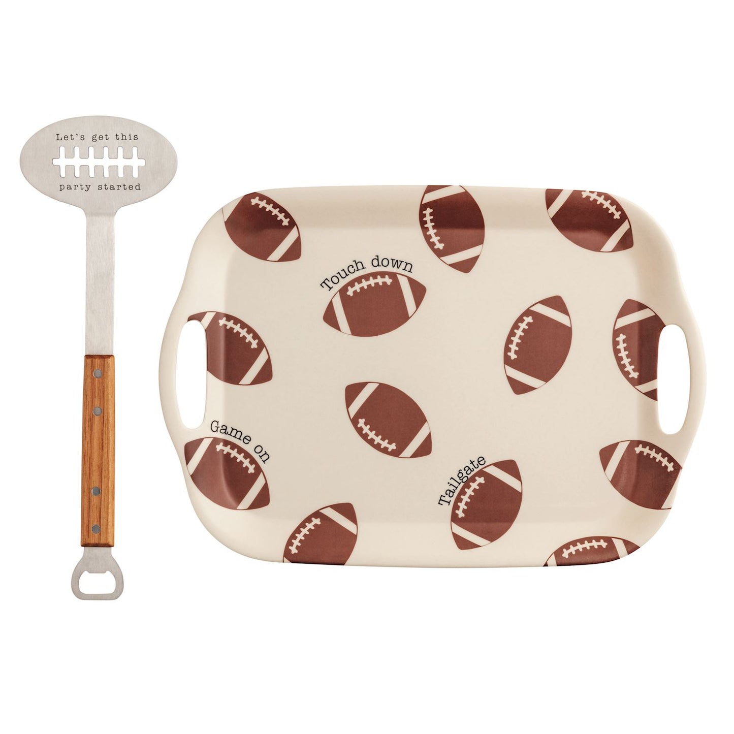 Football Tray and Spatula Set