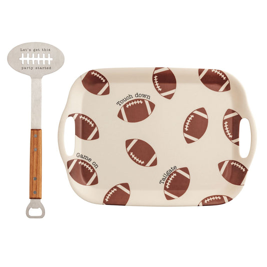 Football Tray and Spatula Set