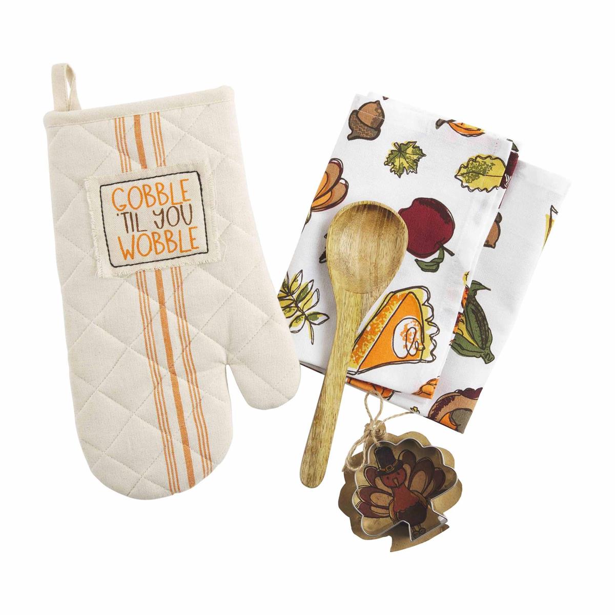 Thanksgiving Oven Mitt & Towel Set
