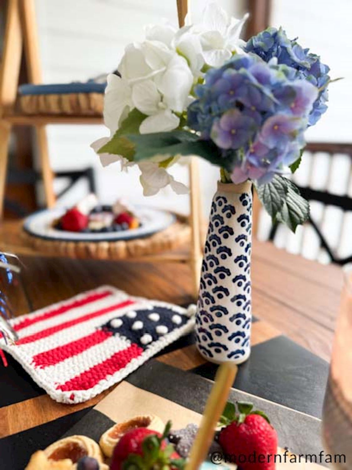 Americana Flag Pot Holder