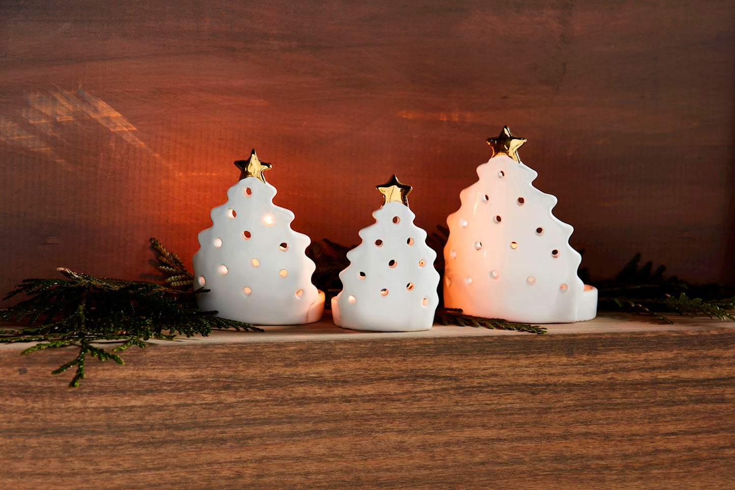 Christmas Tree Votive Set