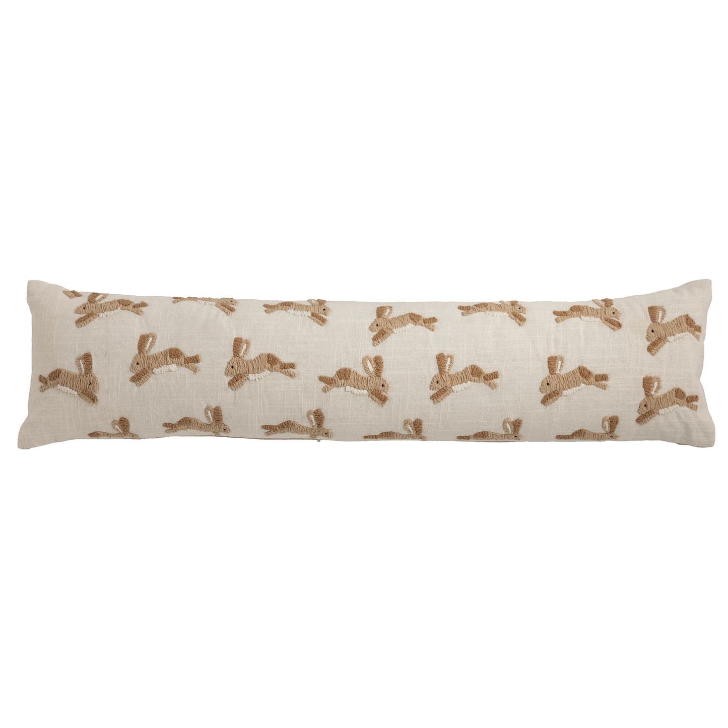 Cottage Garden Embroidered Lumbar Pillow