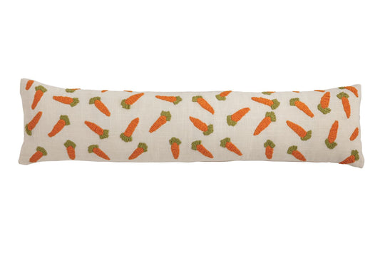 Cottage Garden Embroidered Lumbar Pillow