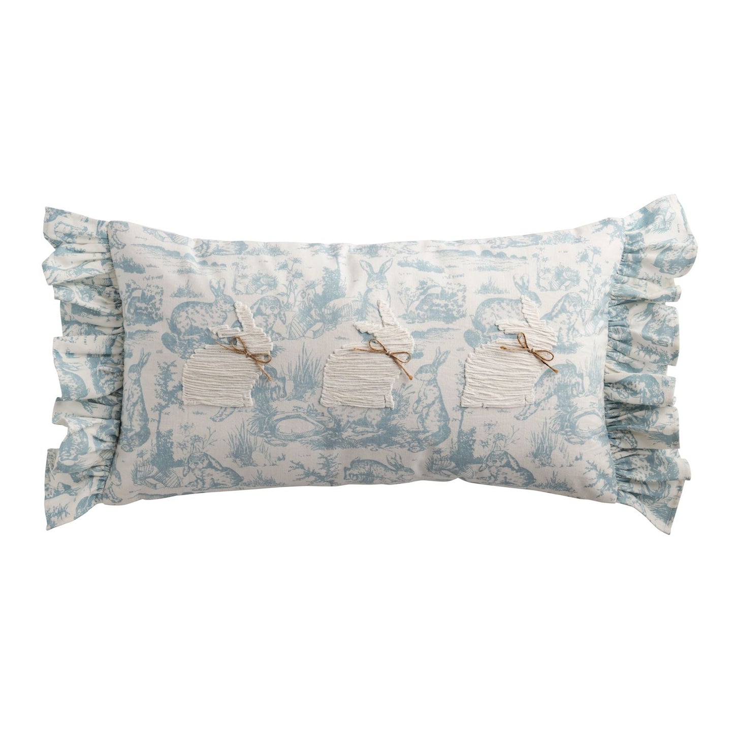 Heirloom Bunny Ruffle Pillow