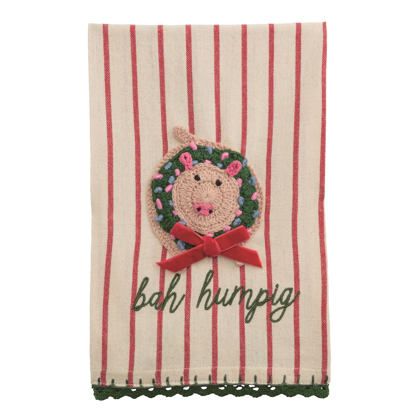 Farm Christmas Tea Towel