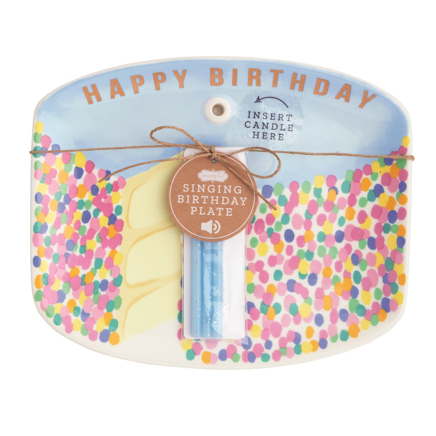 Happy Birthday Musical Cake Plate Set