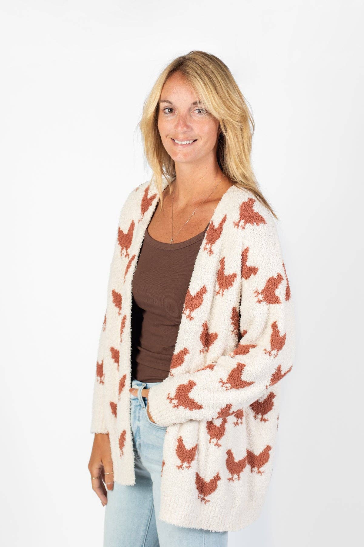 Western Chicken Luxe Cardigan
