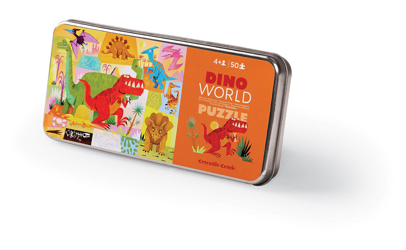 Dino World Tin Puzzle