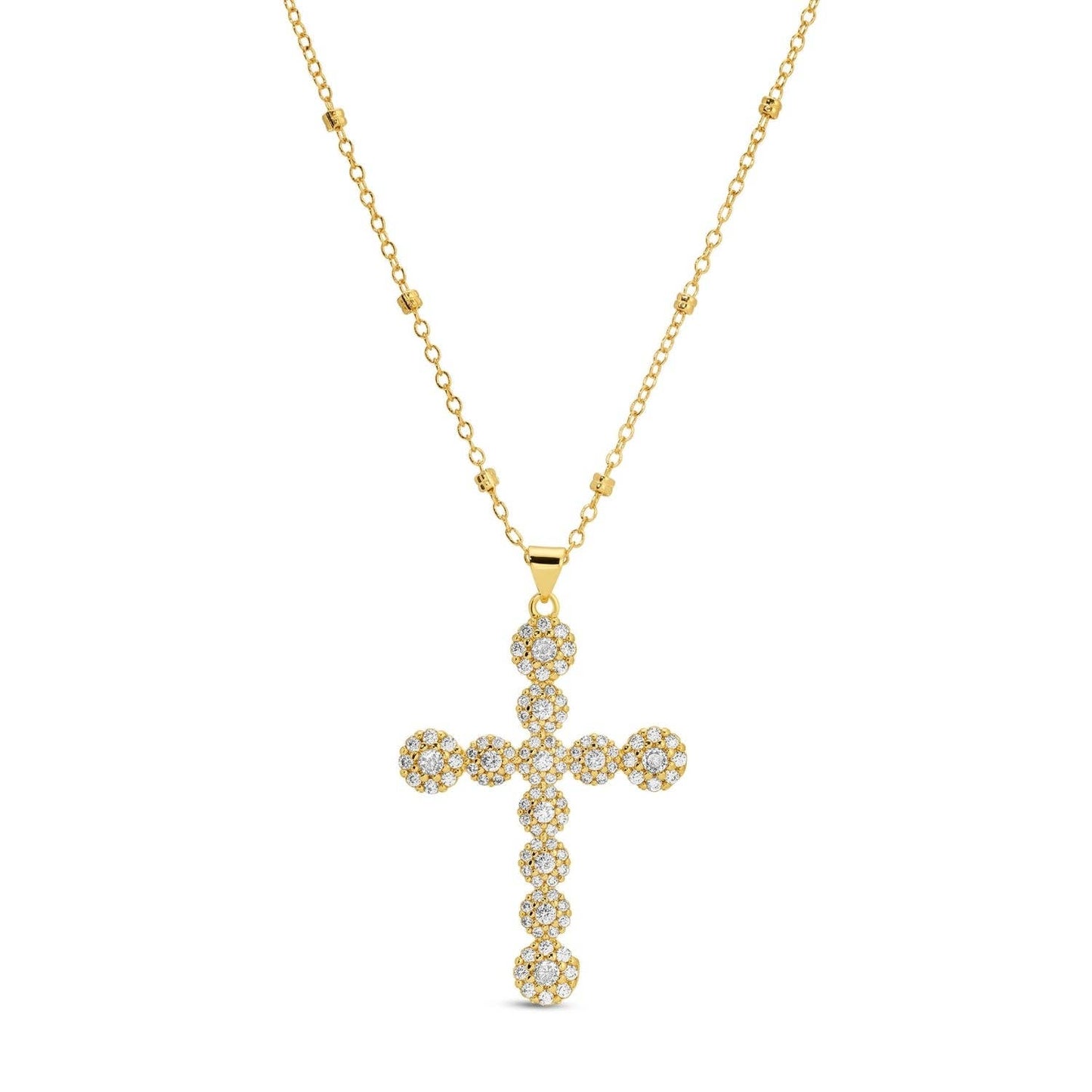 Long Vintage Vibe Cross Necklace