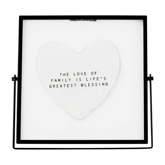 Heart Glass Plaque