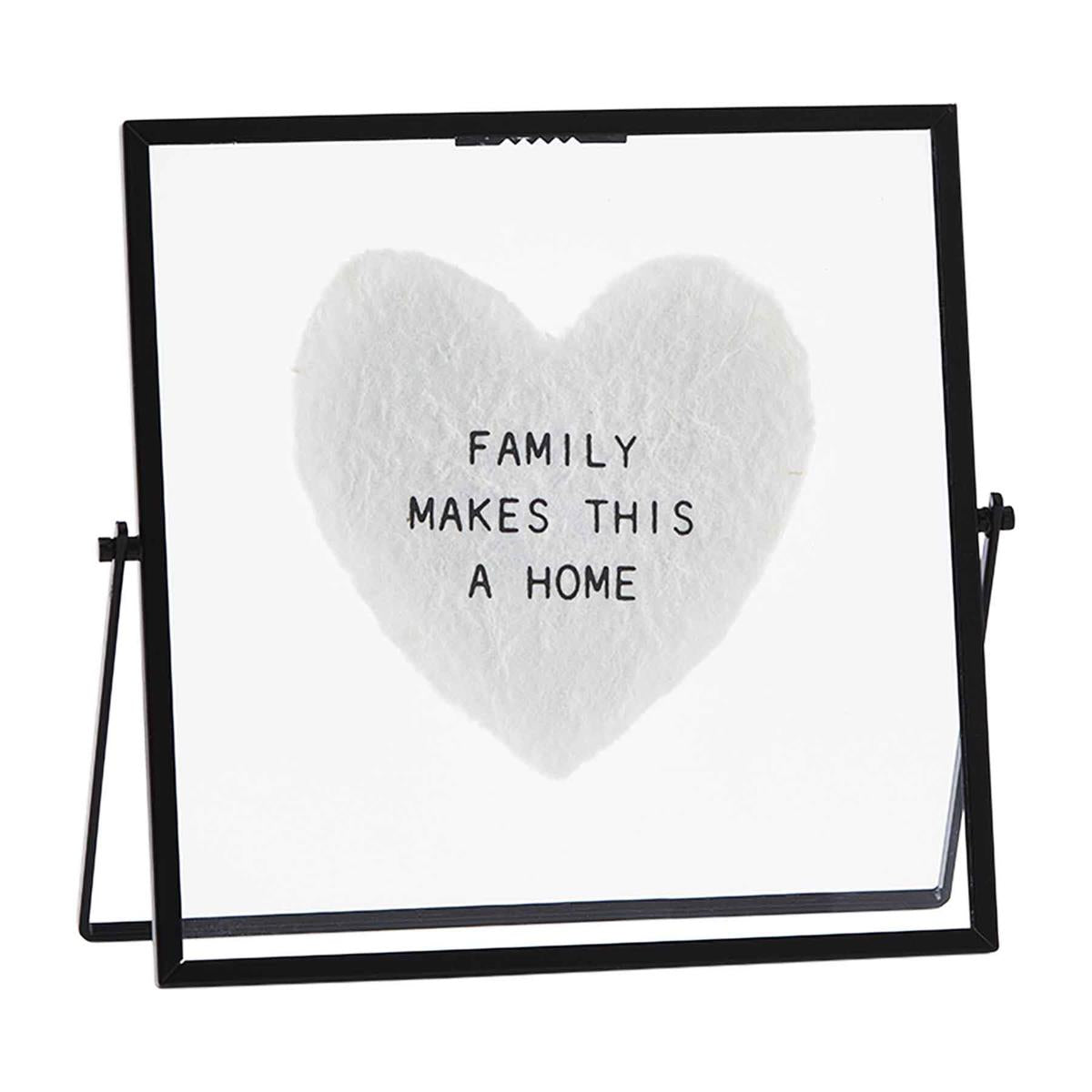 Heart Glass Plaque