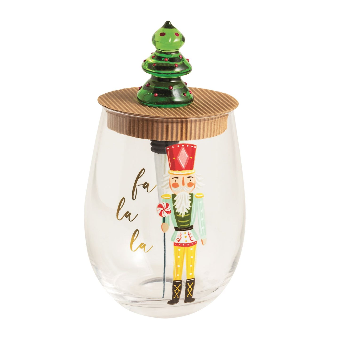 Nutcracker Wine Glass & Topper