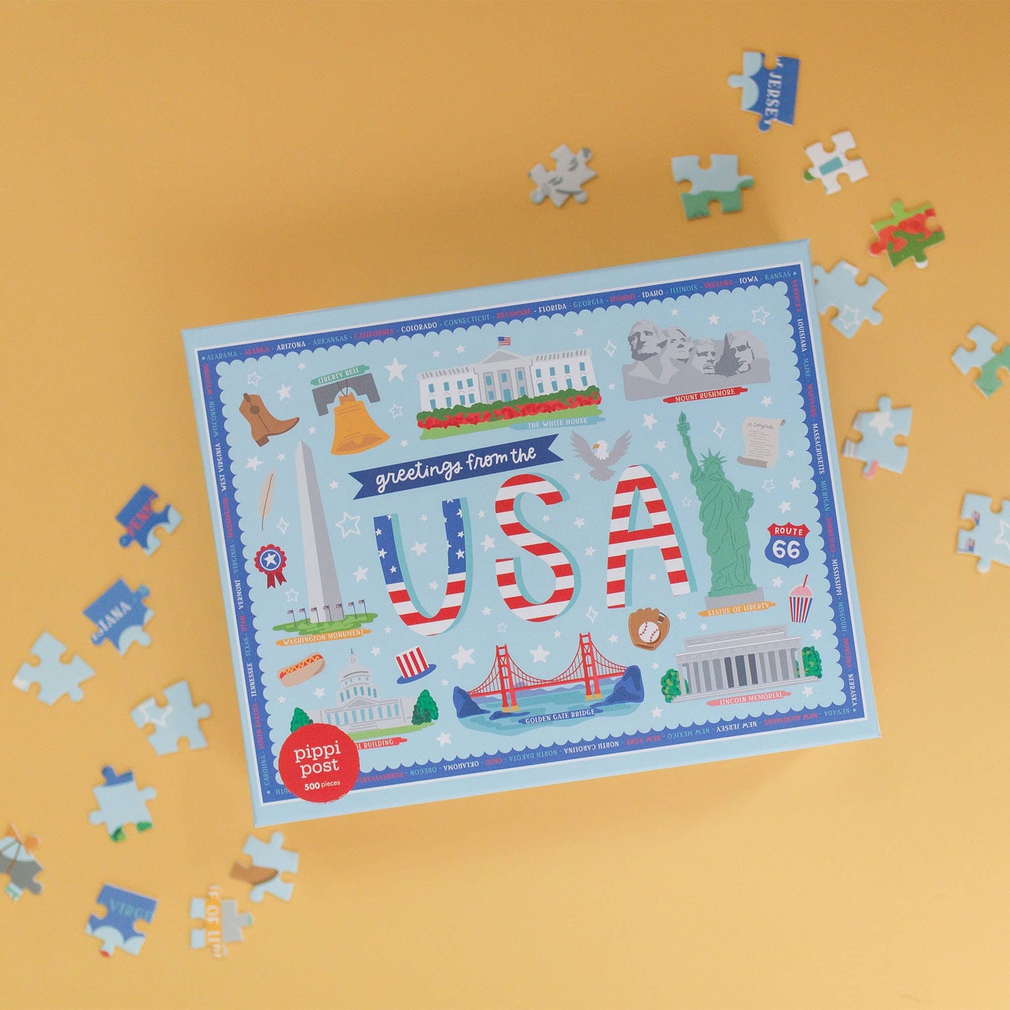 Greetings from the USA - 500 Piece Jigsaw Puzzle