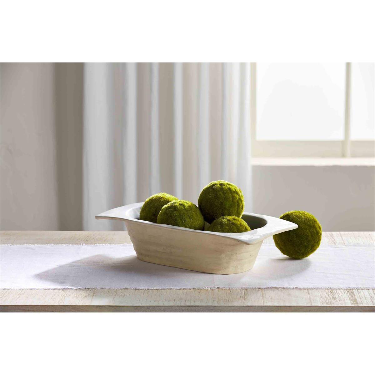 Glazed Stoneware Dough Bowl