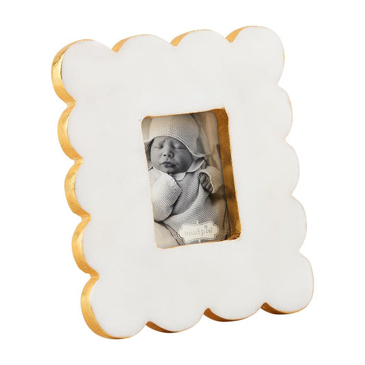 Scalloped Marble Frame