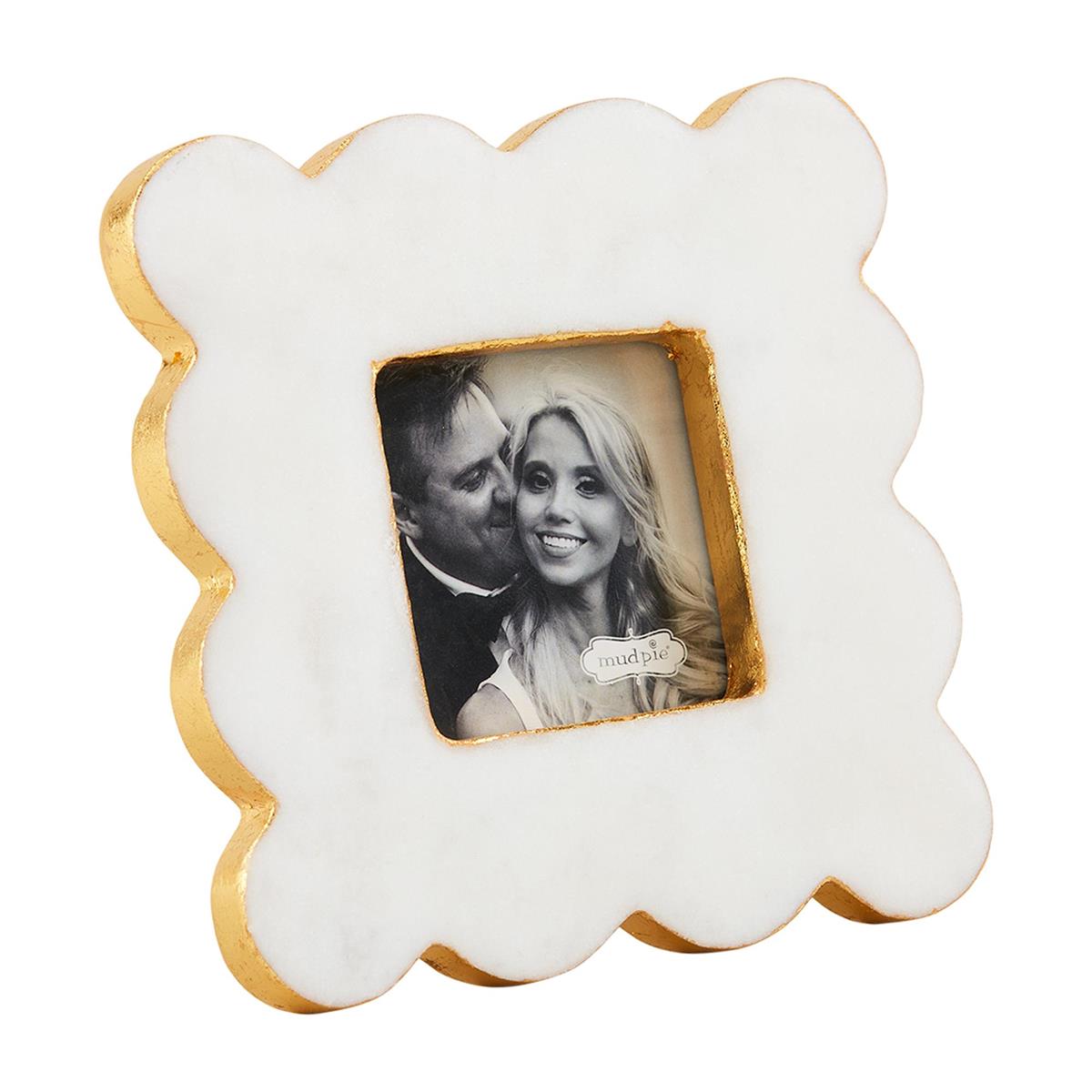 Scalloped Marble Frame