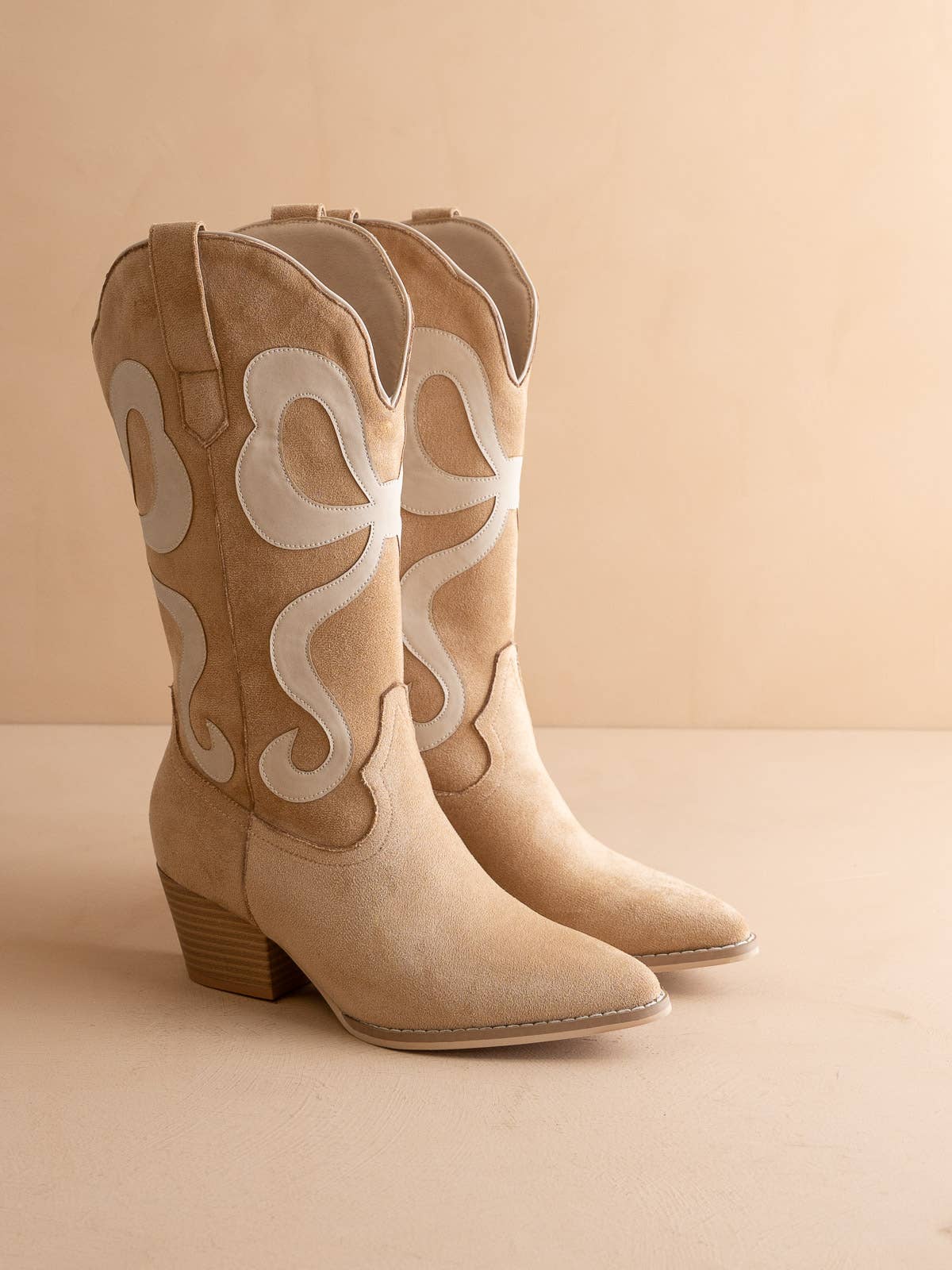The Bowie Almond Western Cowboy Boots for Women