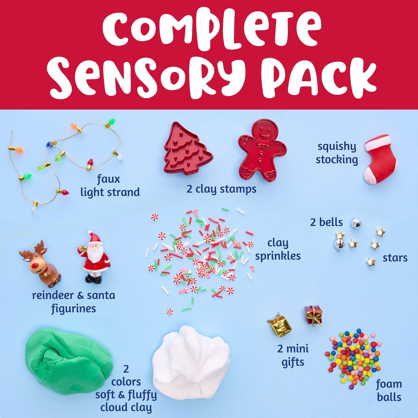 Christmas Sensory Pack Play Kit for Children