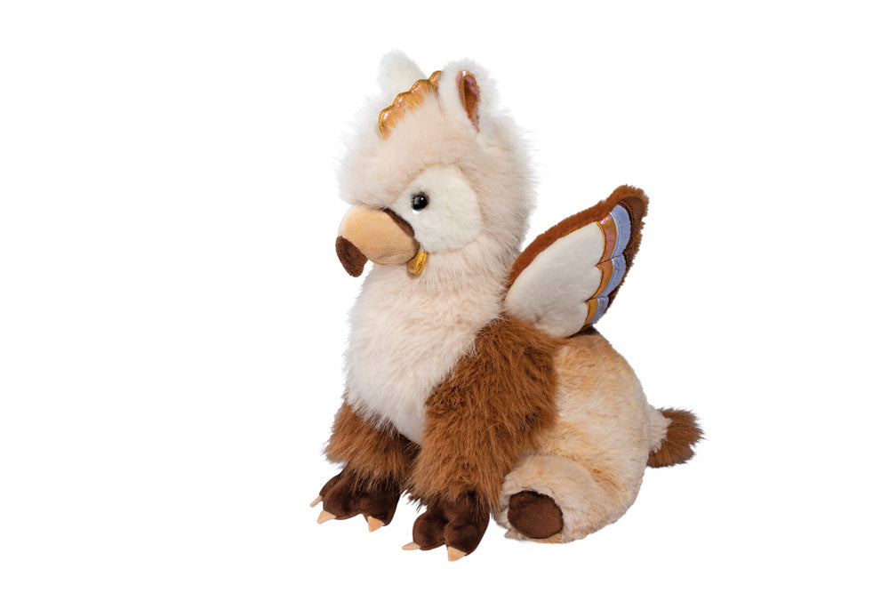 Douglas Glorie Gryphon plush golden brown winged stuffed animal