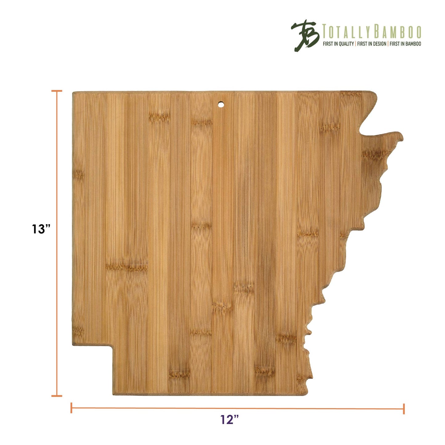 Arkansas State-Shaped Bamboo Serving & Cutting Board