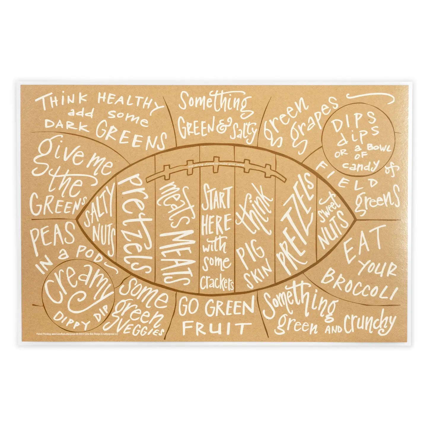 Football Charcuterie Cheat Sheet