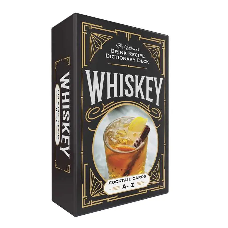 Whiskey Cocktail Cards A–Z | 75 Whiskey Drink Recipe Cards