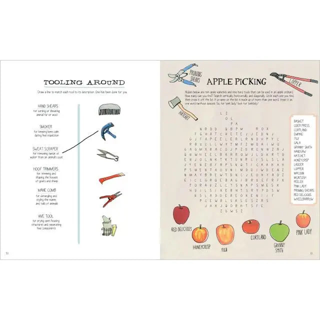 Farm Anatomy Activity Book