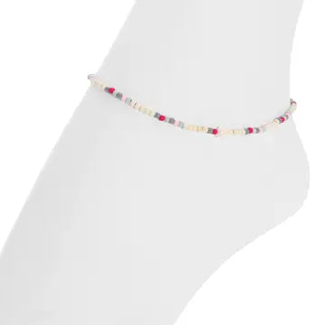 Seaside Pearl Seed Bead Anklet