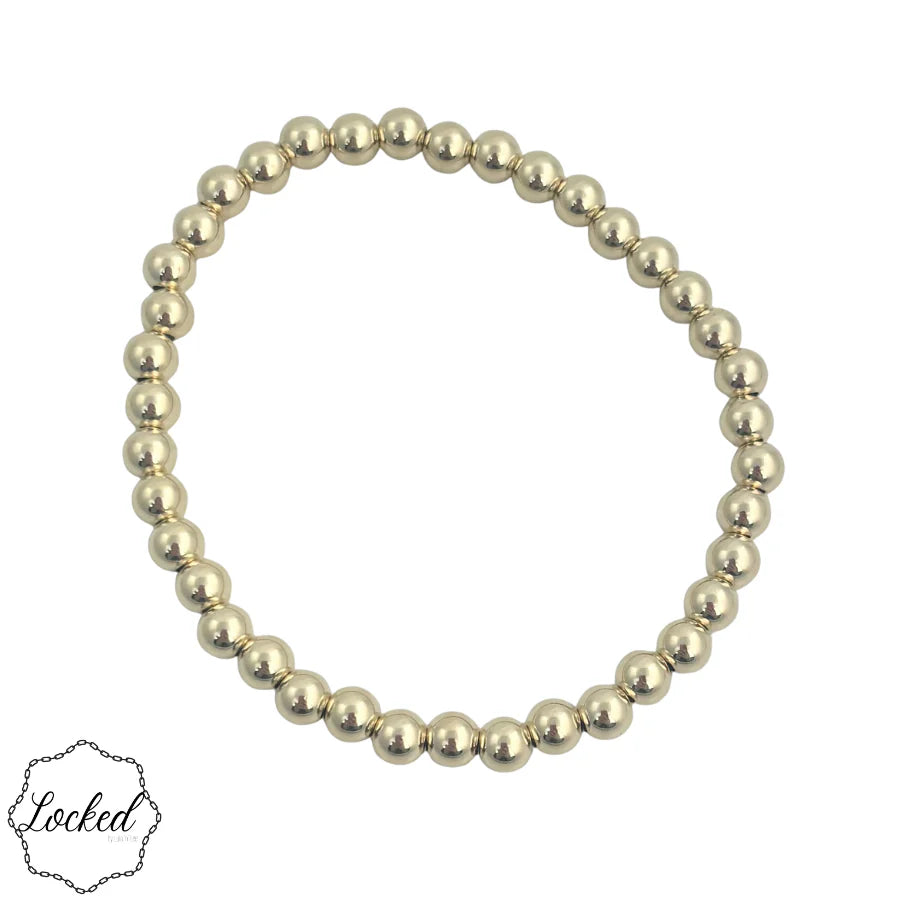 Classic 4MM | Gold Filled Beaded Bracelet