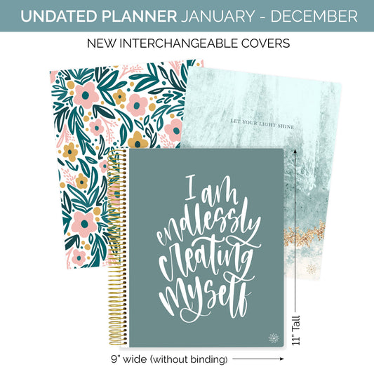 Ultimate Undated Planner & Calendar, Interchangeable Cover