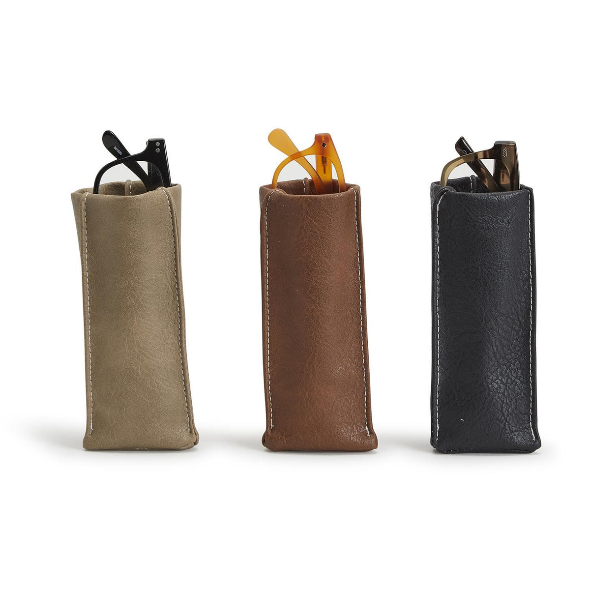 Looking Good Weighted Eyeglass Holder | Vegan Leather Glasses Stand
