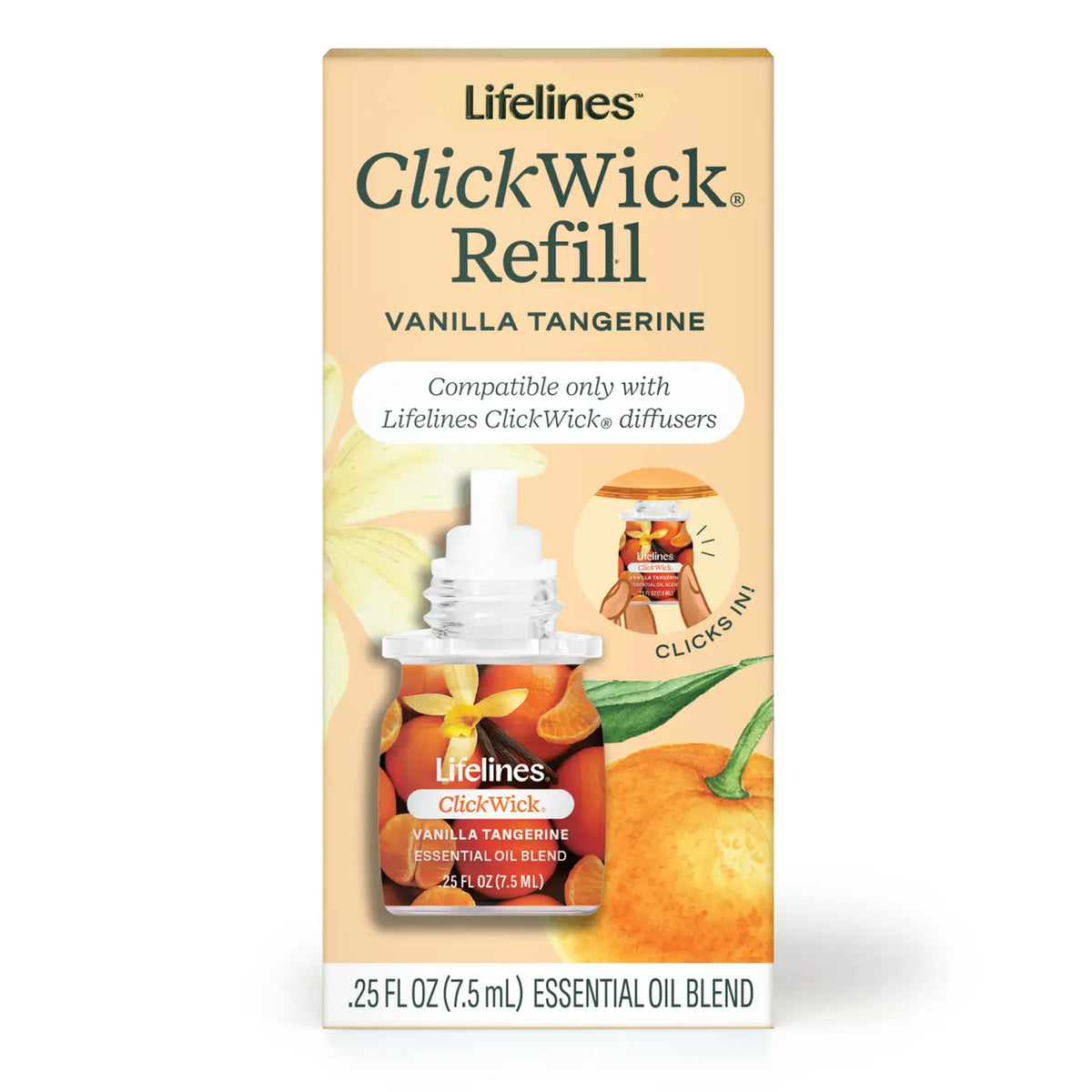 Lifelines ClickWick® Essential Oil Refills | 100% Pure Essential Oils