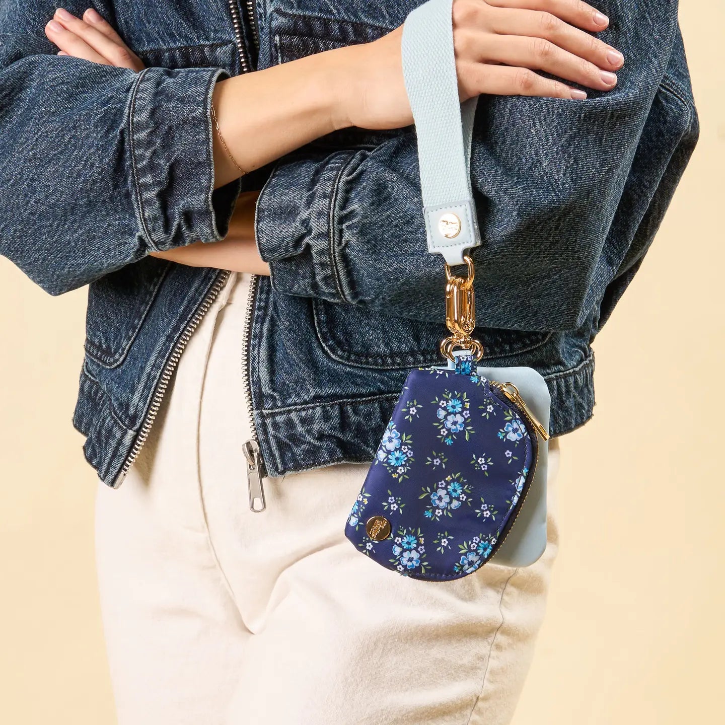 Daydream Navy Duo Pouch Wristlet