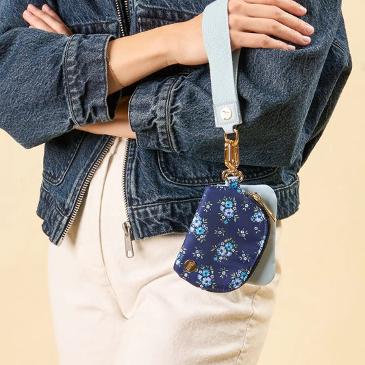 Daydream Navy Duo Pouch Wristlet