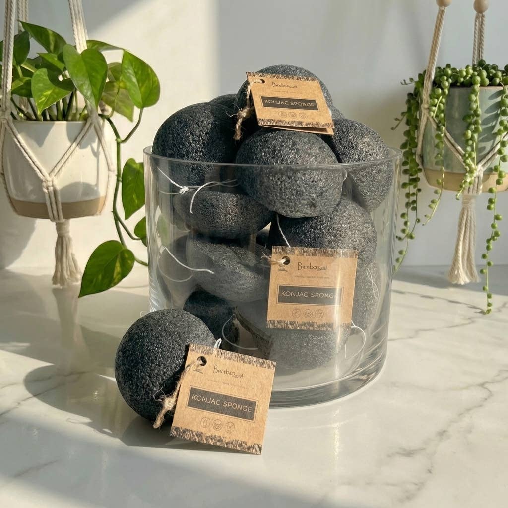 Rust Konjac Facial Cleansing Sponge