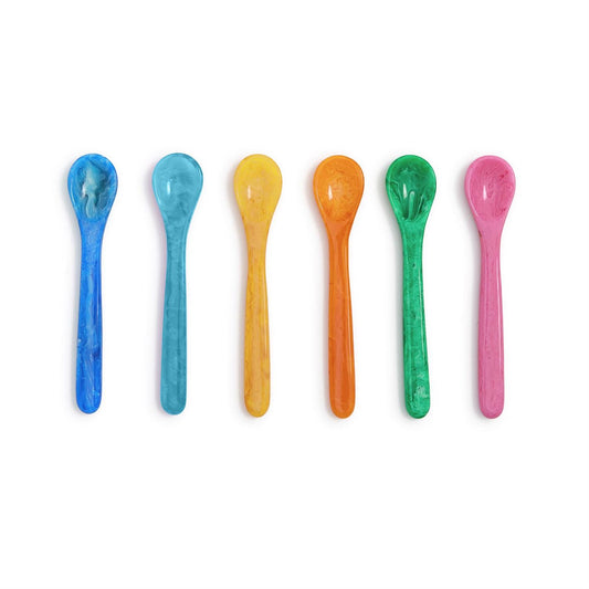 Color Pop Resin Spoon | Assorted Color Coffee & Dessert Spoon