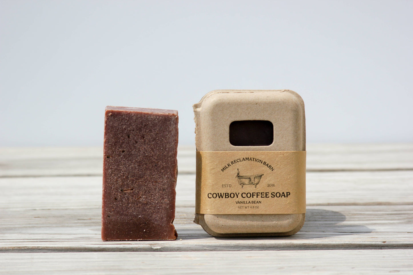 Hand Crafted Bar Soap in Sustainable Packaging: Cowboy Coffee - Nutmeg Cedar
