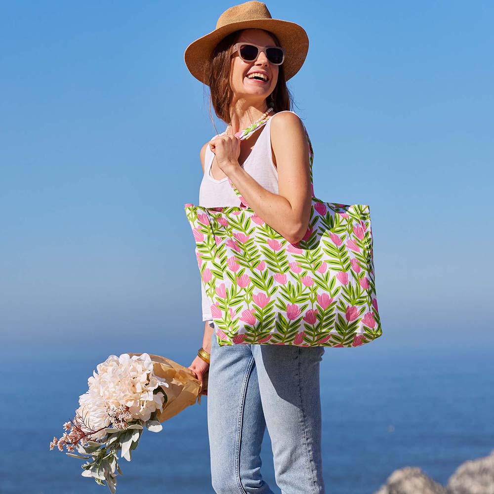 Pink Delight Canvas Tote Bag